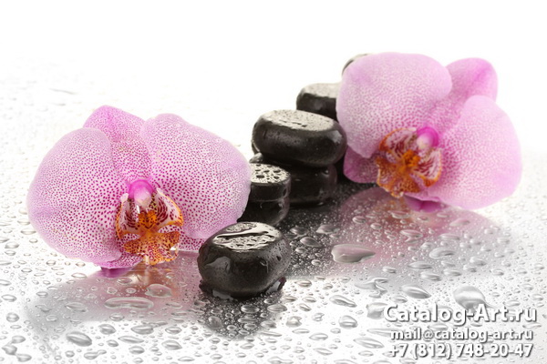 Натяжные потолки с фотопечатью - Розовые орхидеи 105